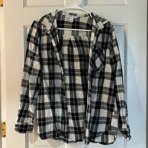 Old Navy plaid flannel button up